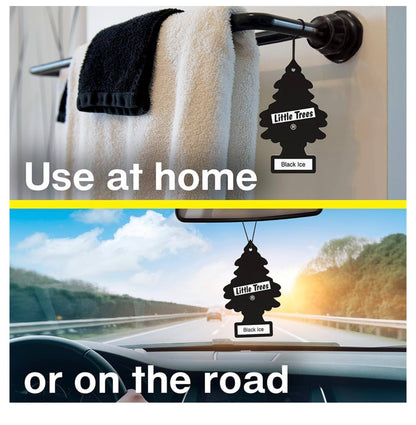 LITTLE TREES Motorlugverfrisser | Hangende Boom Verskaf Langdurige Geur vir Motor en Huis – (Wees Vriendelik)