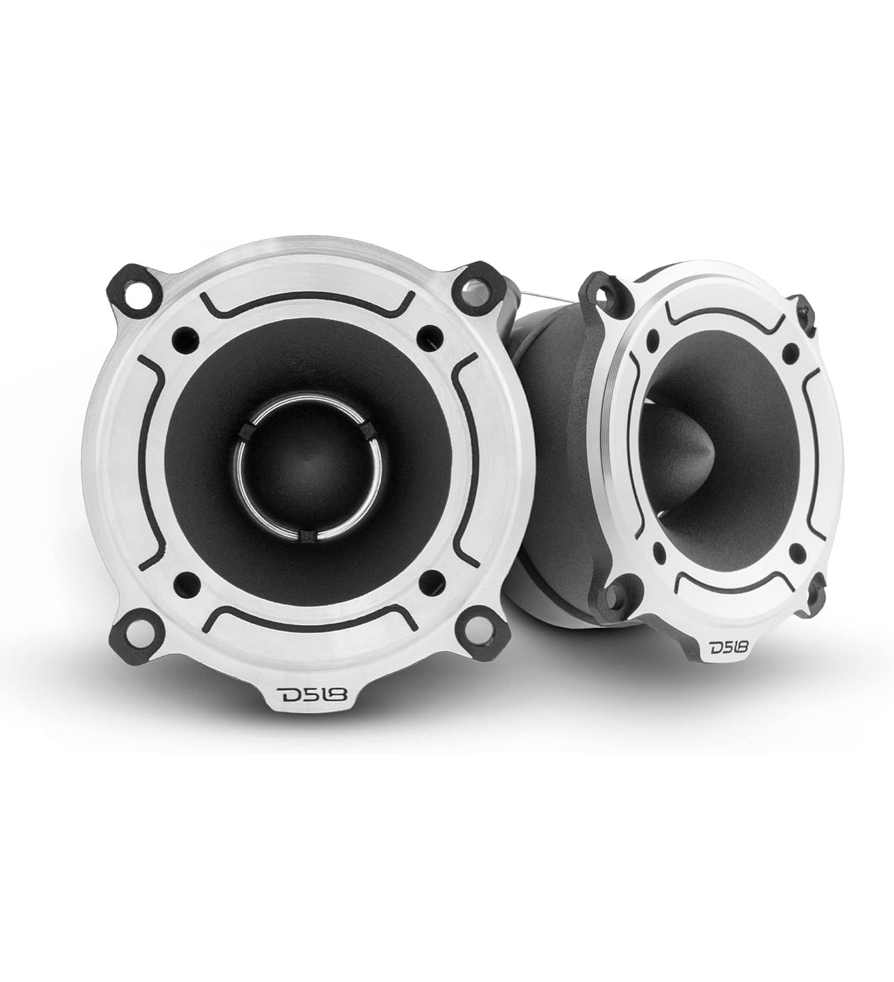 DS18 PRO-TW120 Super Bullet Tweeter in Silver 3" 4 Ohms Built in Crossover (Pair)