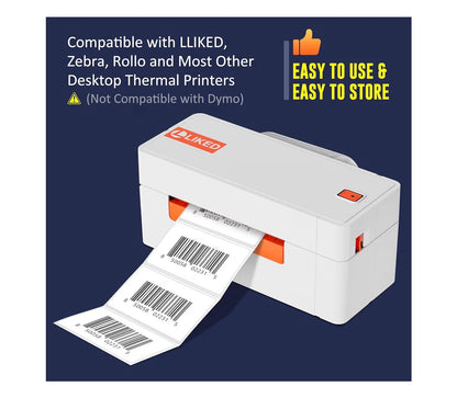 2.25x1.25" Direkte Termiese Etikette, Permanente Kleefmiddel Barcode Adresetiket - (1000 Stukke) 1 Rol