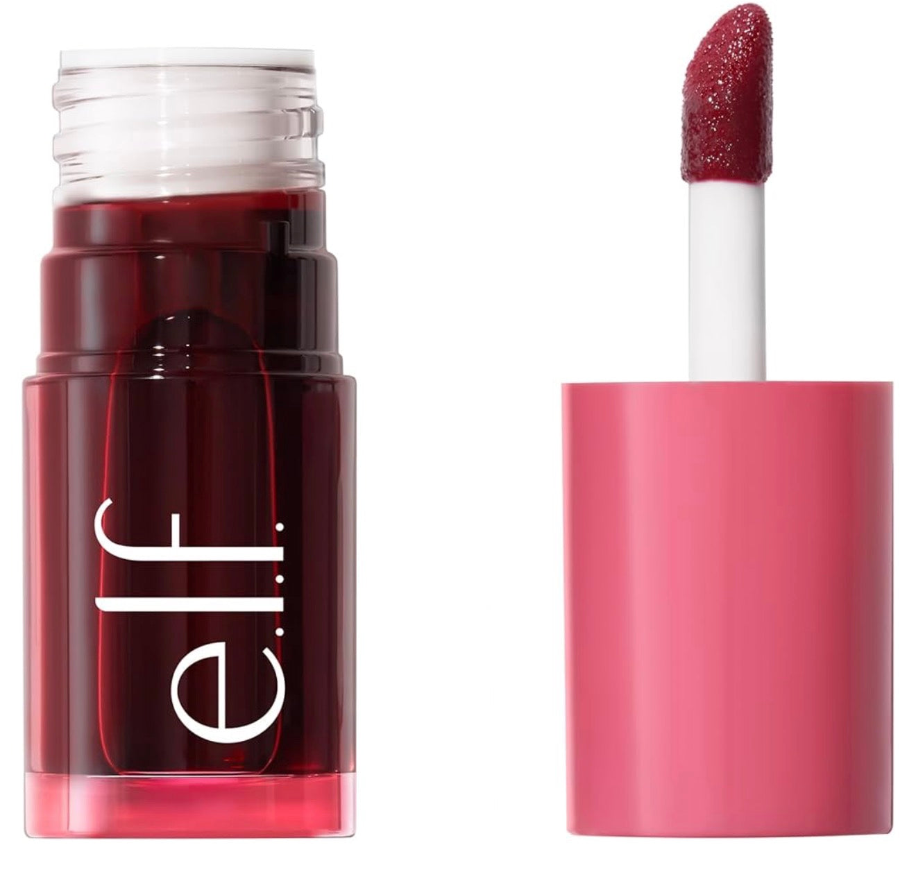 e.l.f. Sheer For It Blush Tint, Multi-Use, Long-Lasting Lip & Cheek Makeup, Creates A Natural Flush Finish, Vegan & Cruelty-Free - (Left On Red)