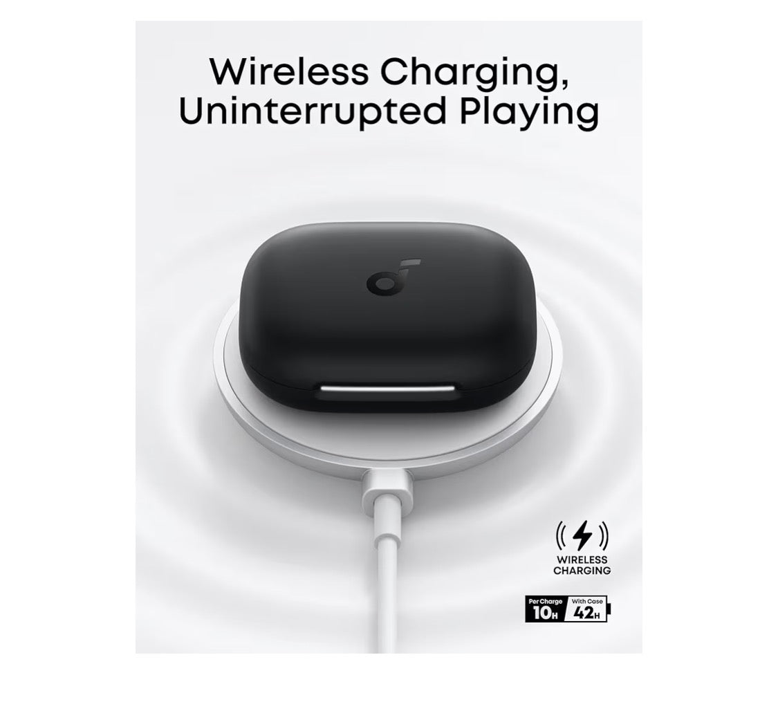 AeroFit2 , Open-Ear Headphones, Real-Time Translation Earbuds-42H Playtime, IP55,AI Clear Calls,Wireless Charging