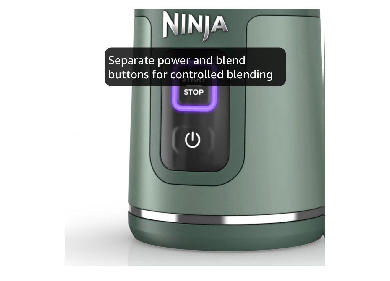 Ninja Blast Koordlose 530ml Draagbare Blender vir Skommelinge en Smoothies, BPA-vry, Lekvrye Deksel en Drinktuit, USB-C Herlaaibaar, Skottelgoedwasser Veilig - (Woudgroen)