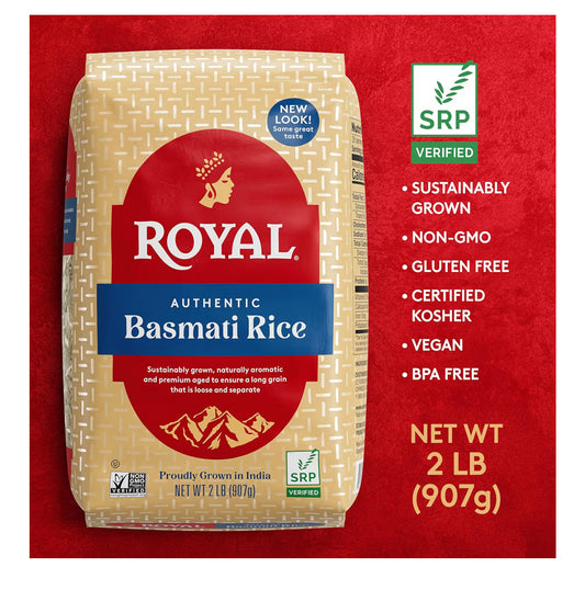 Outentieke Royal Langkorrel Wit Basmati Rys - 4LBS