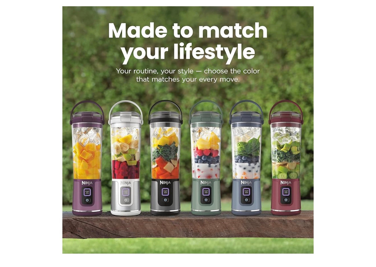 Ninja Blast Koordlose 532ml Draagbare Blender Vir Skommels en Smoothies, BPA-vry, Lekvrye-deksel en Suigmond, USB-C Herlaaibaar, Skottelgoedwasser-veilig - Suurlemoen Meringue