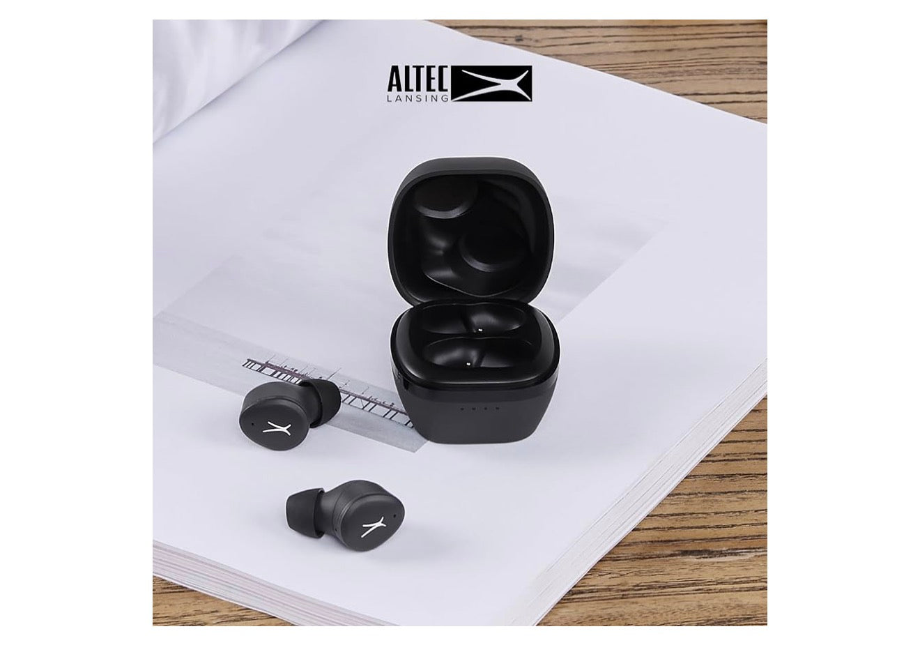 Altec Lansing - Draadlose Bluetooth Waterdigte Sportoorfone - (Swart)