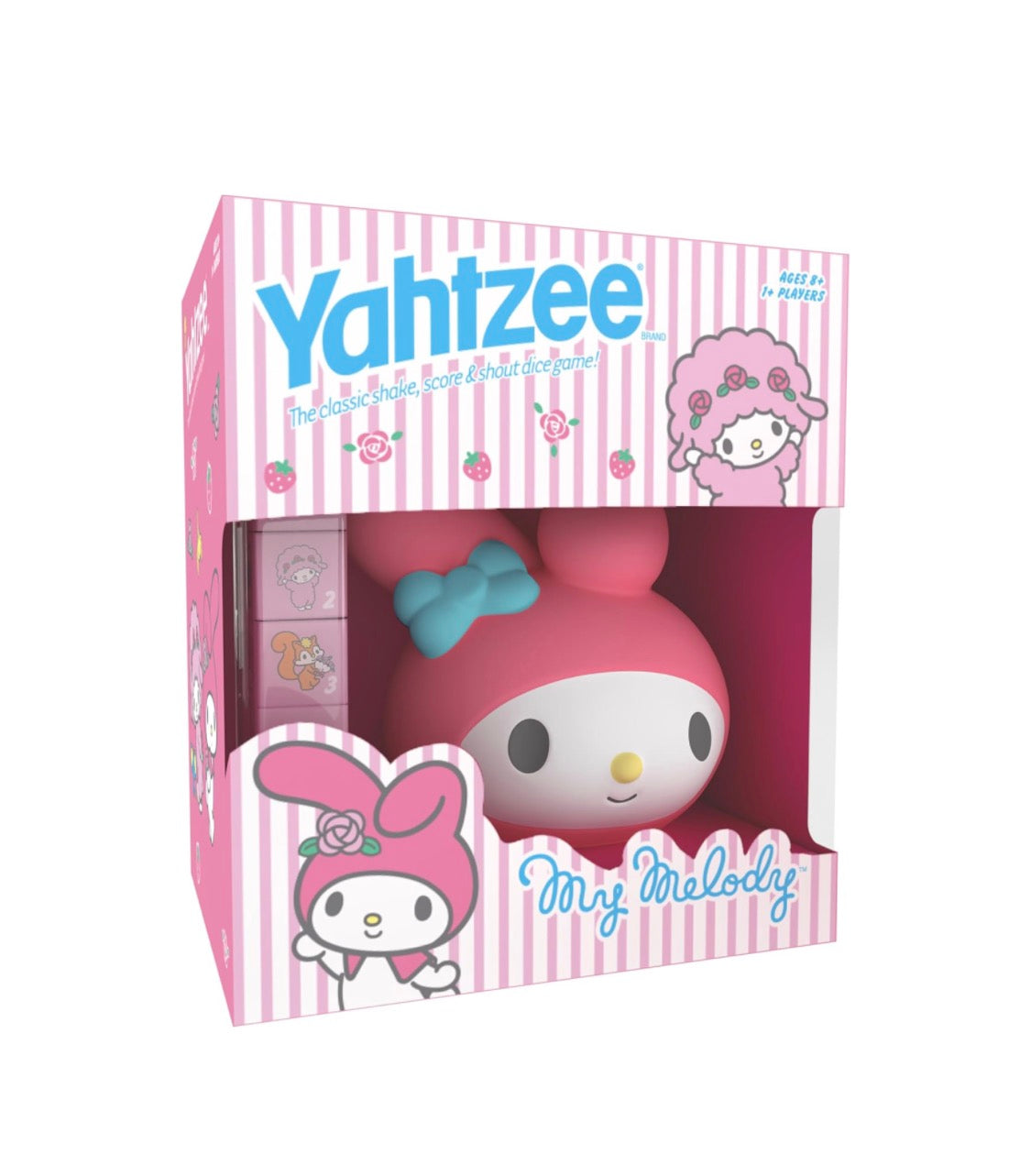 Yahtzee: My Melody Dice Game, Collectible Hello Kitty & Friends Dice Cup Featuring Adorable Artwork