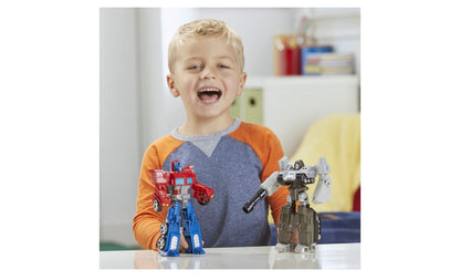 Transformers Toys Heroes and Villains Optimus Prime and Megatron 2-Pack Action Figures - for Kids Ages 6 and Up, 7-inch