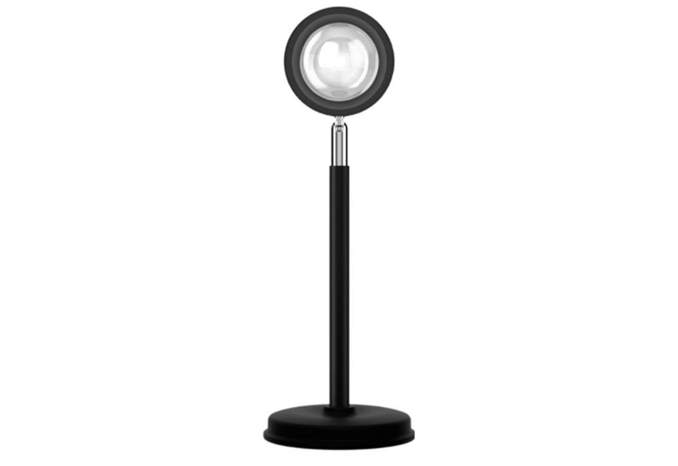 Sonsonderganglamp-projektor, 180 grade rotasie Sonprojeksielig LED-naglig Vloerlamp met USB-poort