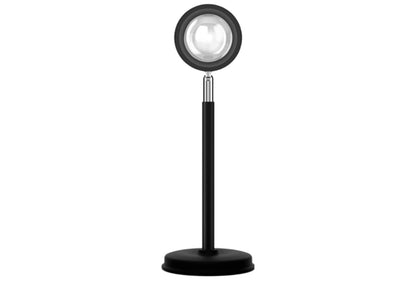 Sonsonderganglamp-projektor, 180 grade rotasie Sonprojeksielig LED-naglig Vloerlamp met USB-poort