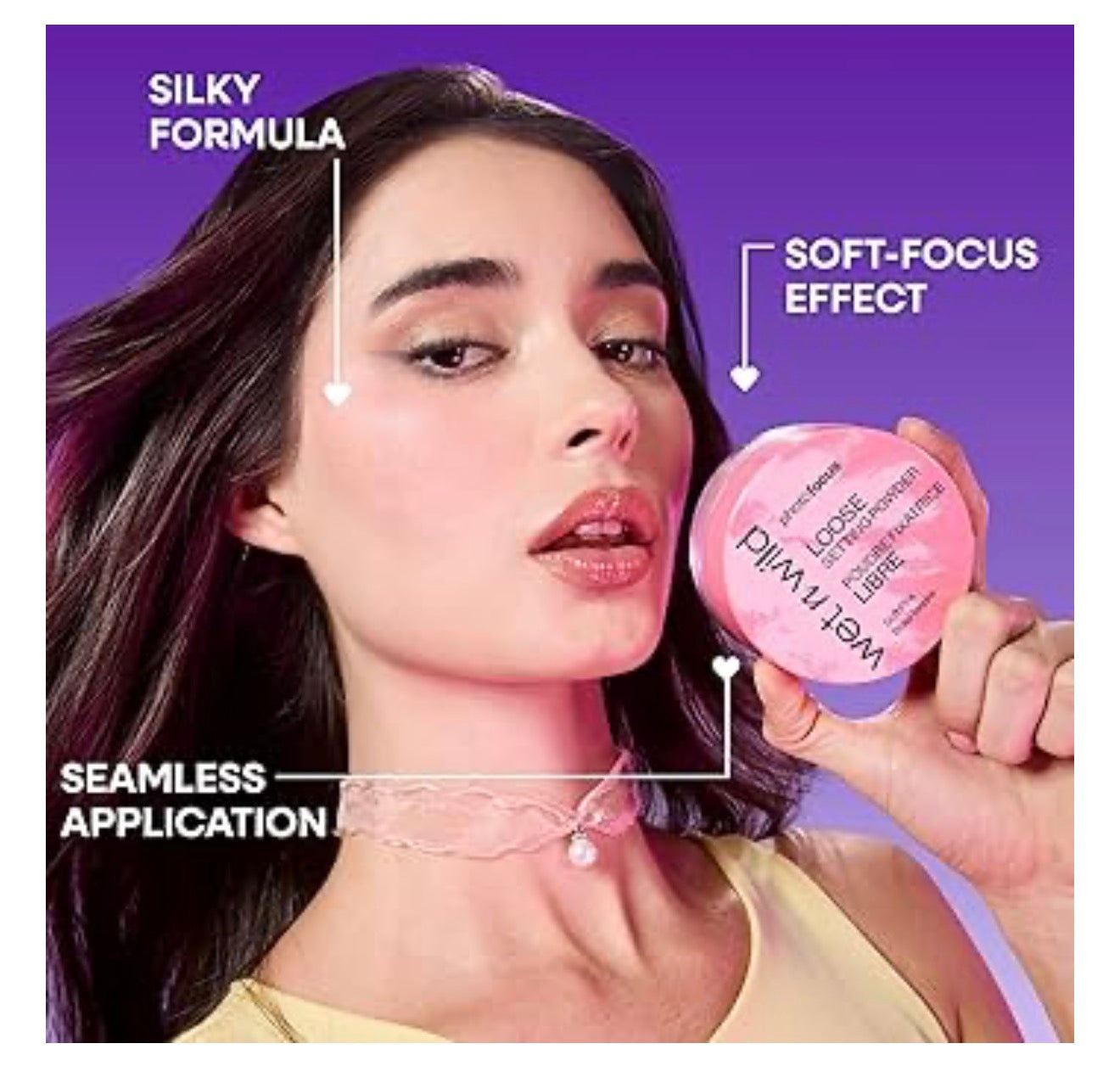 wet n wild Photo Focus Loose Baking Setting Powder, Highlighter Makeup, Suitable for All Skin Tones - Banana