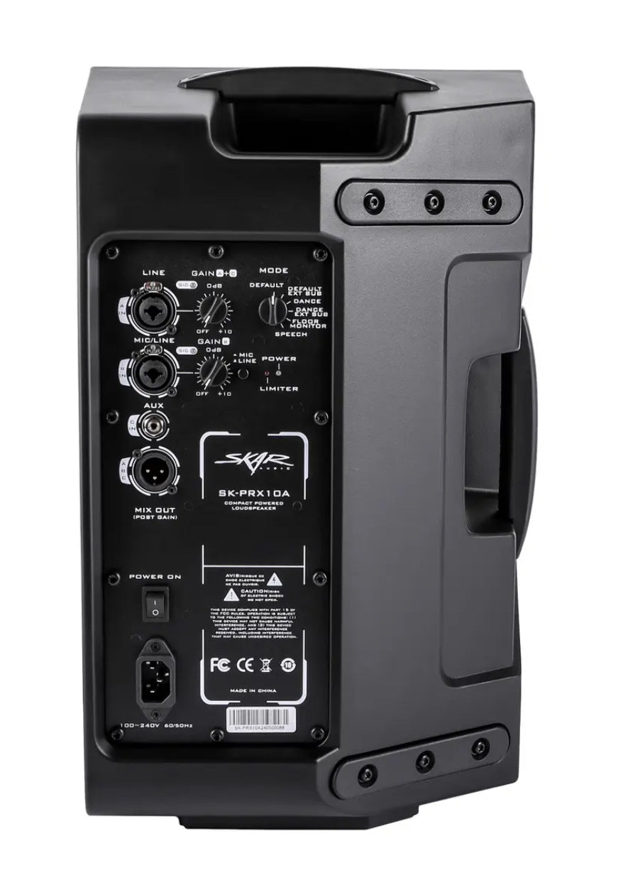 SK-PRX10A | 10" 1000 Watt Active 2-Way PA Loudspeaker