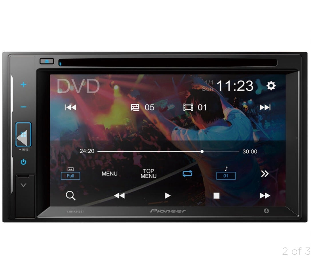 Pioneer Double DIN 6.2" CD/DVD AV Receiver w/ Mirroring Touchscreen,Bluetooth,13-Band Graphic EQ