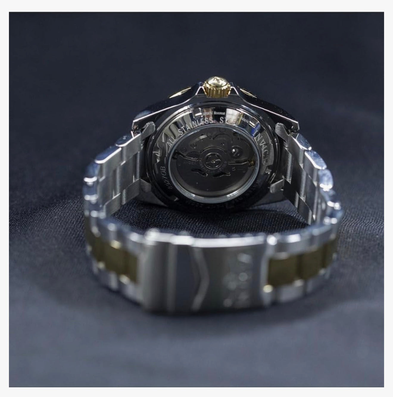 Invicta Mans Pro Diver-versameling Munt-Rand Outomatiese Twee Kleur Horlosie