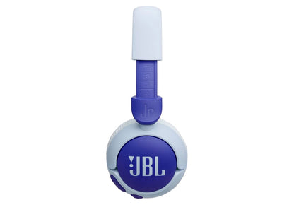 JBL Junior  On-Ear Kids Headphones Safe Sound 85dB, Parental Control w/ Customizable Volume Playtime, Easy monitoring, Built-in mic, 50-hour battery life (BLUE)