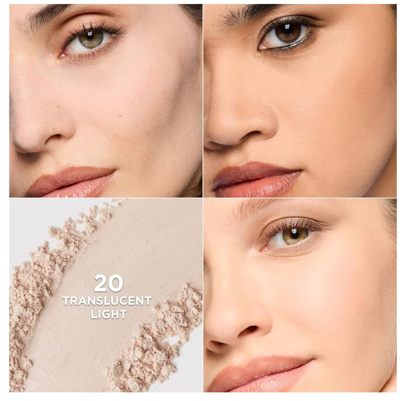 L'Oreal Paris Infallible Blur-fection Langdurige Losse Stelpoeier, Vaagmaak Gesigpoeier met tot 24 UUR Draagbaarheid - Deursigtig Lig (1 Kit)