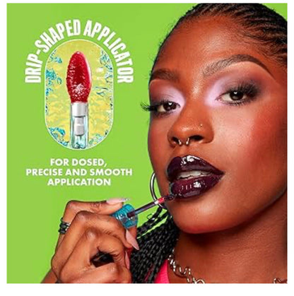 NYX PRO MAKEUP Lip IV Hydraterende Glans Lip Stain met 12H Hidrasie – Water Bout Wine (Rooi)