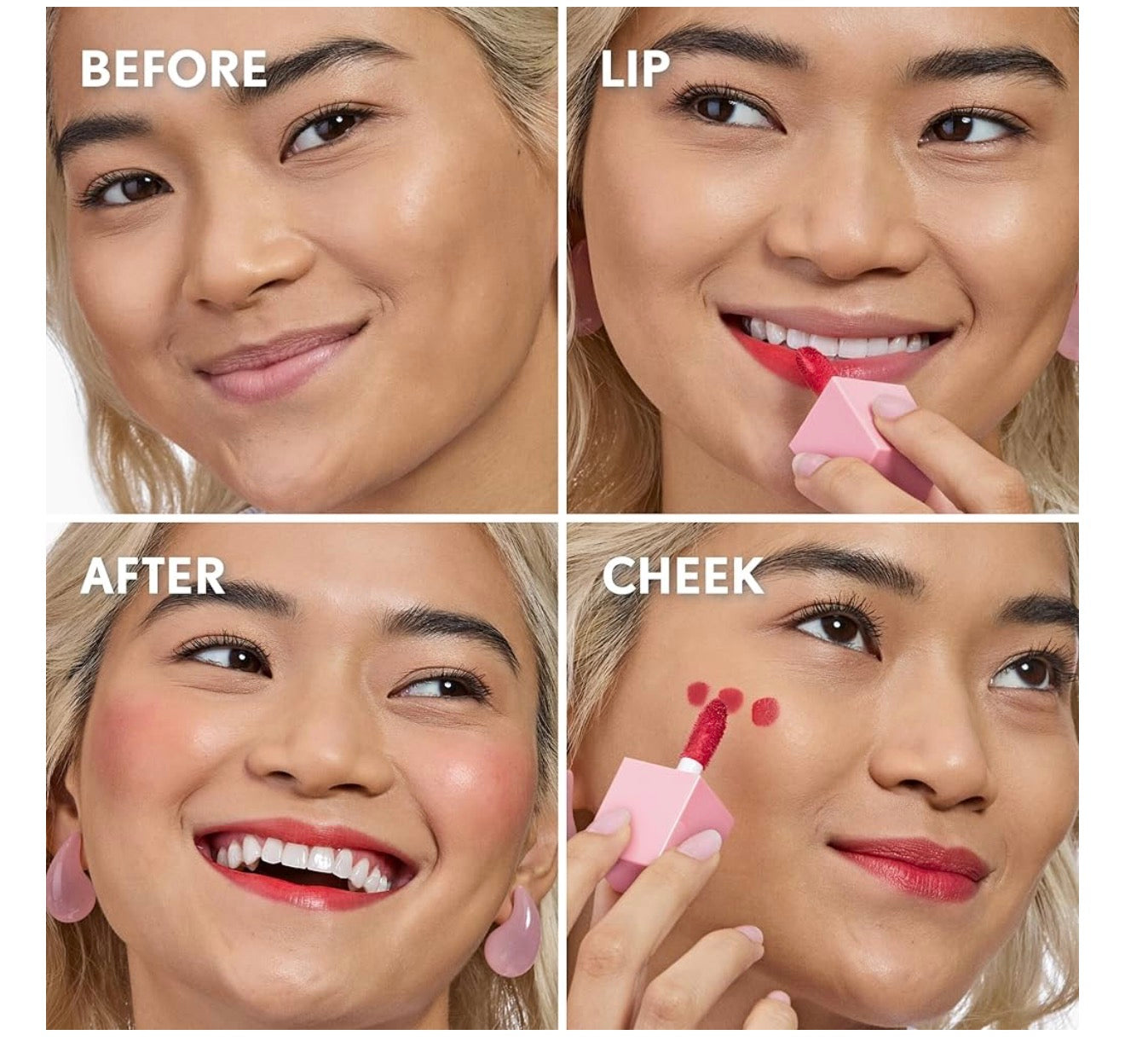 COVERGIRL Clean Fresh Jelly Water Tint, Lip- en Wangtint, Smeerbestand, Hidrerend - 10 Raspberry Drops - (Framboos-pienk)