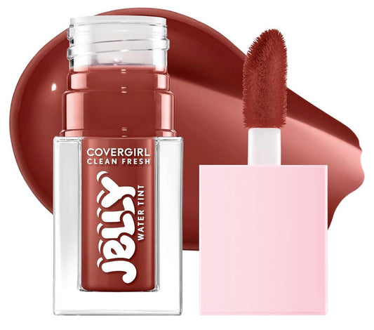 COVERGIRL Clean Fresh Jelly Water Tint, Lip- & Wangkleur, Plaas-Proof, Hidrerend - 50 Mulberry Melts - (Mahonie)