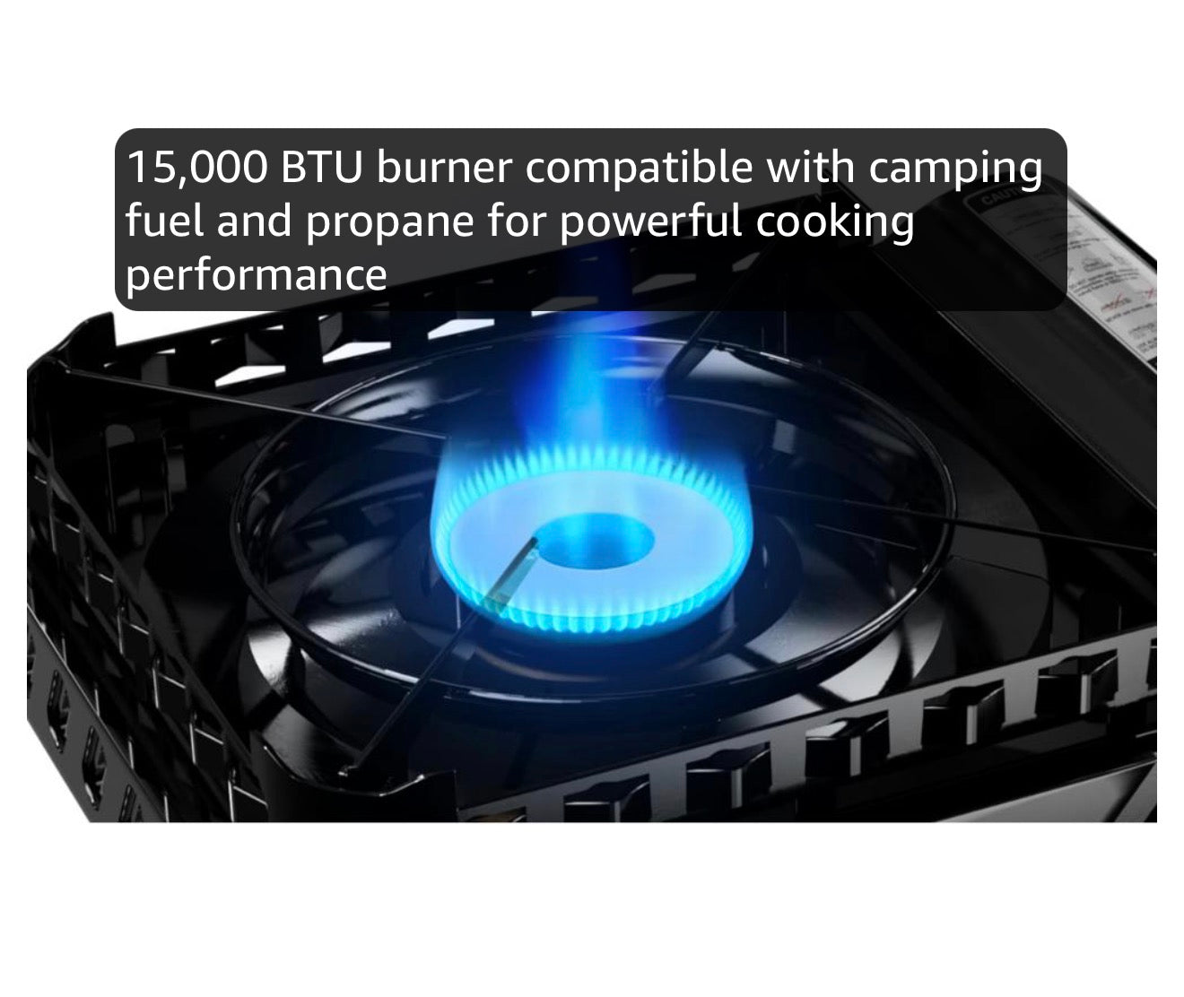 GasOne 15,000 BTU Propane or Butane Stove Dual Fuel Stove Portable Camping Stove - Patented - with Carrying Case Great for Emergency Preparedness Kit