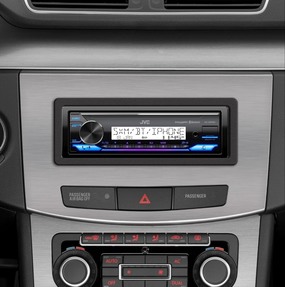 JVC KD-X38MBS Car & Marine Digital Media Receiver with Bluetooth, USB, SiriusXM Ready, Compatible with Amazon Alexa, Conformal Coated PCB