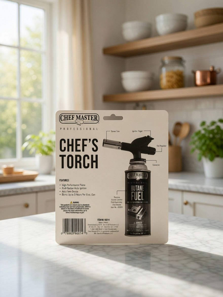Chef Master Chef’s Torch - Professional Butane Torch