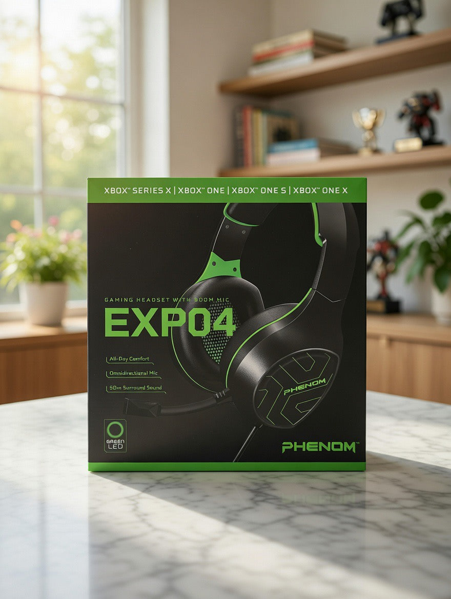 Phenom EXPO4 Gaming Headset with Boom Mic - Xbox Compatible