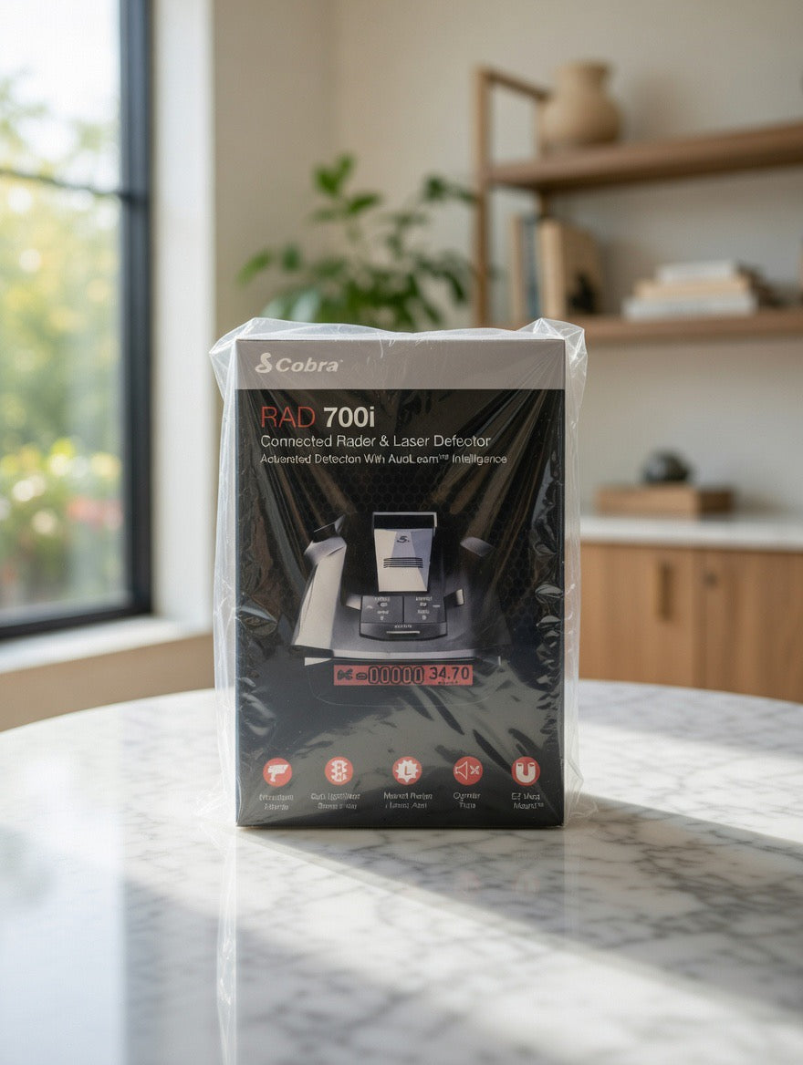 Cobra RAD 700i Laser Radar Detector - Premium Detection Range Advanced Filtering Software, Apple CarPlay and Android Auto Compatible, Laser Eye Front and Rear Detection