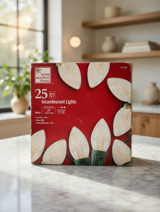 Home Accents 25 C7 Clear Incandescent Lights