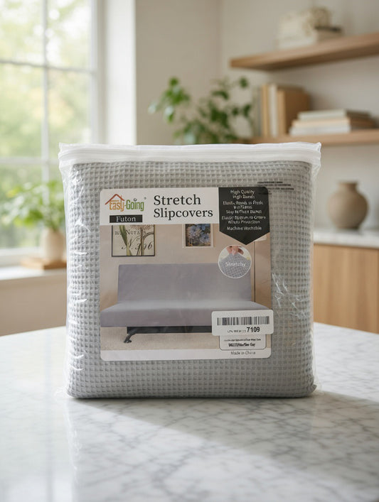 Futon Slipcover Stretch Silver - Gray