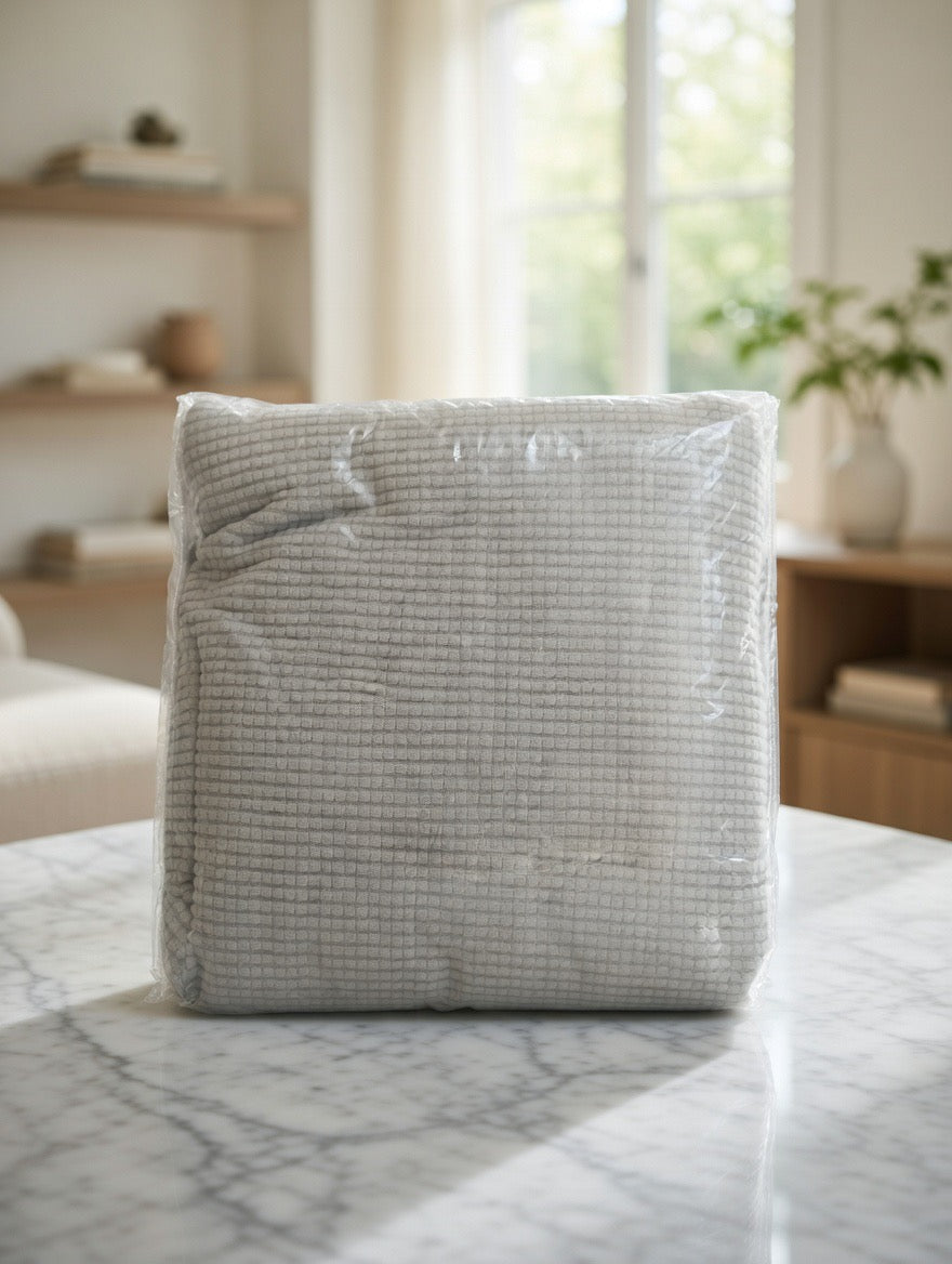 Futon Slipcover Stretch Silver - Gray