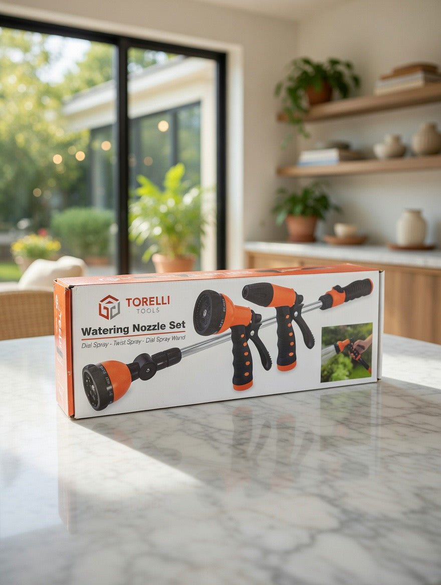 Torelli Garden Hose Nozzle Set Wand