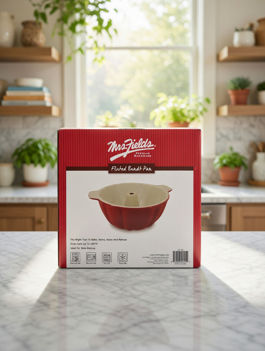 Mrs. Fields Premium Bakeware Fluted Bundt Pan