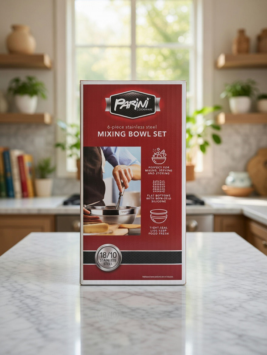 Parini 6-Piece Stainless Steel Mixing Bowl Sets