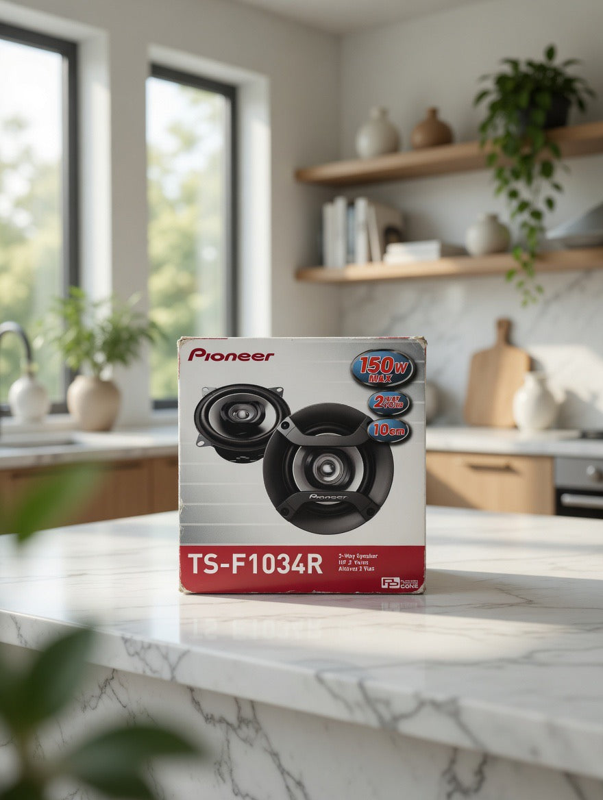 Pioneer TS-F1034R 4 inches (10cm) 2-Way Coaxial Car Speakers - PAIR