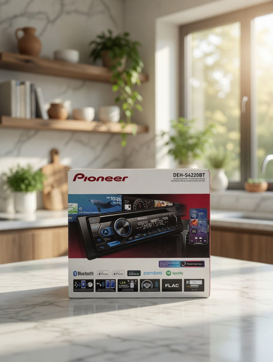 Pioneer DEH-S4220BT Single DIN CD RDS Receiver with Bluetooth