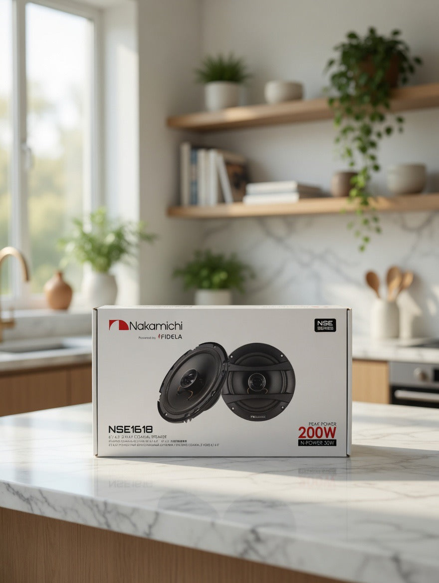Nakamichi NSE1618 6.5 Inches 2-Way Coaxial Car Speakers