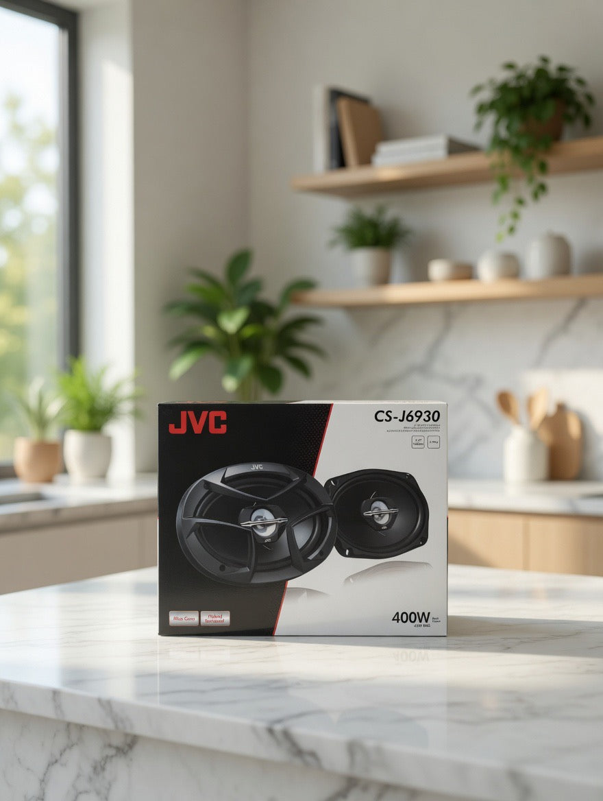 JVC CS-J6930 6x9” 400W 3-Way Coaxial Car Speakers
