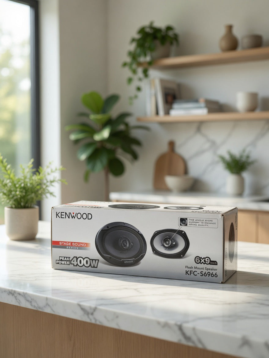 Kenwood KFC-S6966 6x9” 3-Way Flush Mount Car Speakers