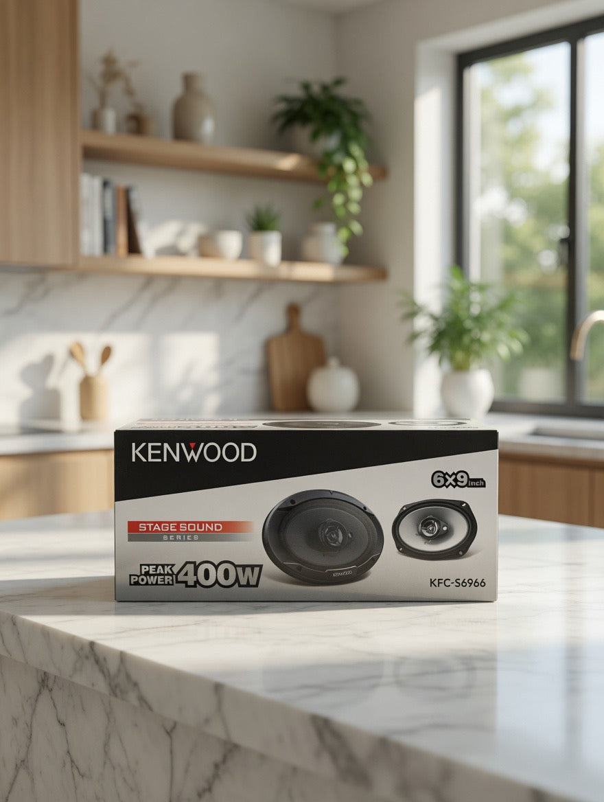 Kenwood KFC-S6966 6x9” 3-Way Flush Mount Car Speakers