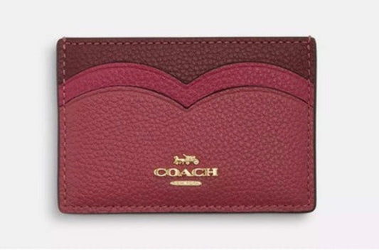 Coach Slim-ID Leather Card Holder Wallet