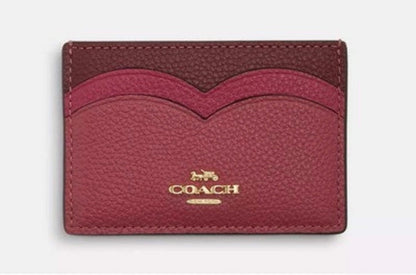 Coach Slim-ID Leather Card Holder Wallet