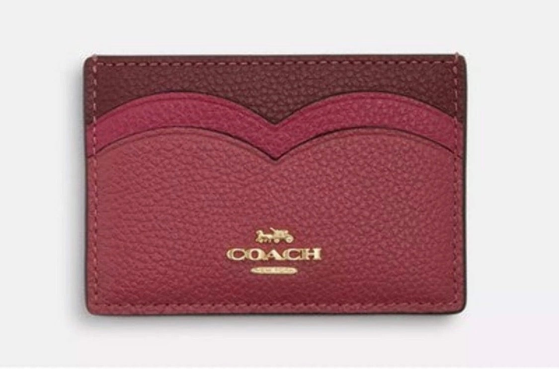 Coach Slim-ID Leather Card Holder Wallet