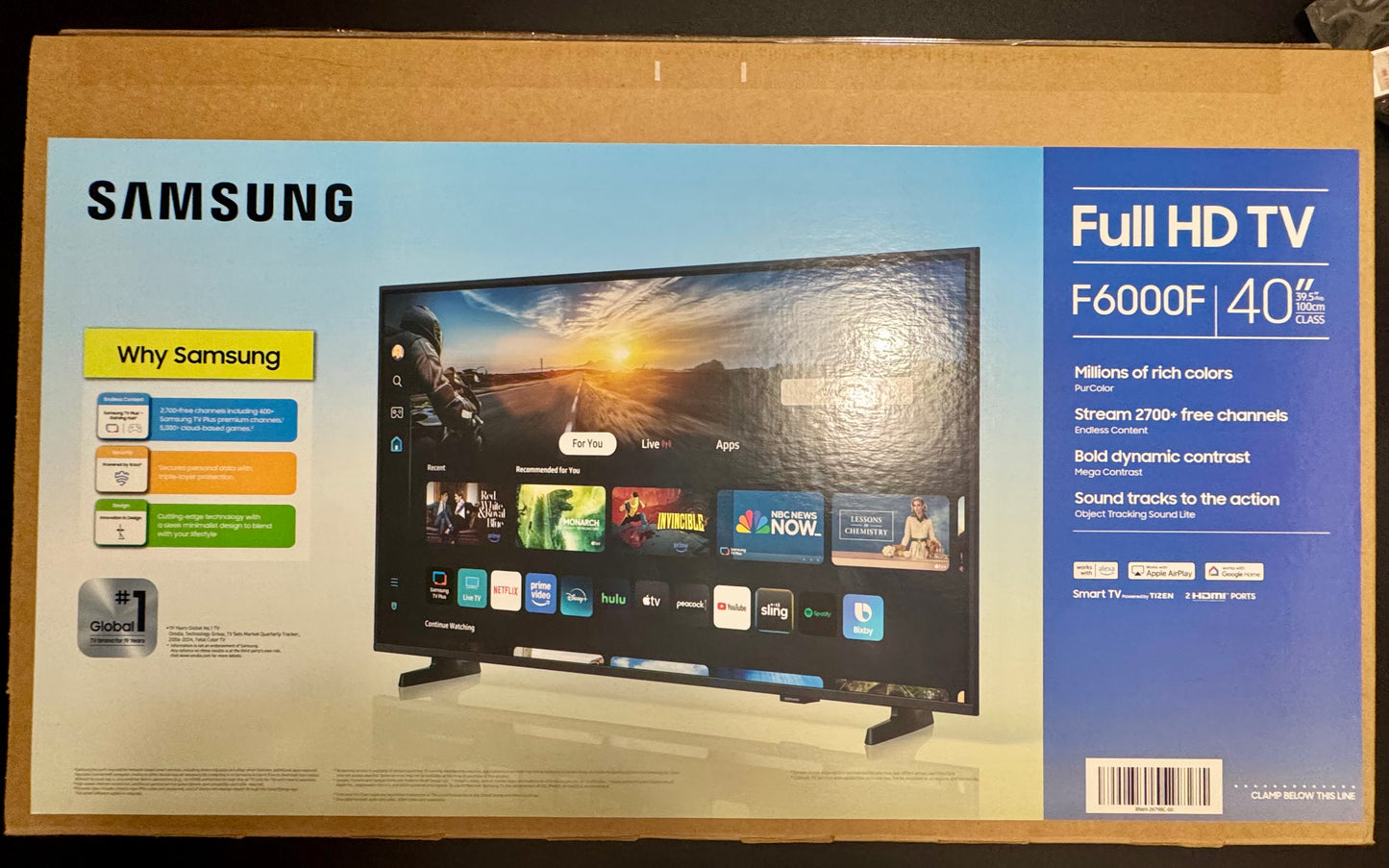 Samsung - 40" Class F6000F Series LED Full HD Smart Tizen TV