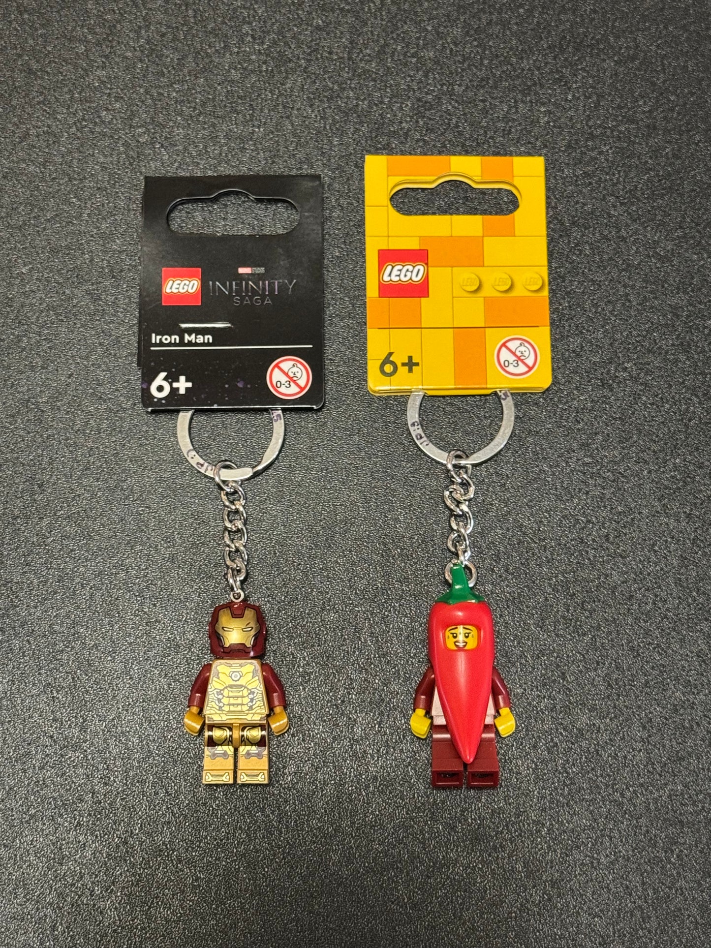 LEGO Iron Man & Chili Pepper Minifiguur Sleutelhouer Stel