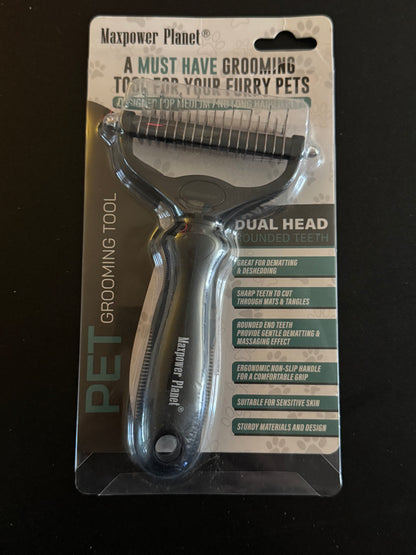 Maxpower Planet Pet Grooming Tool Dubbele Kop Ontwolhark