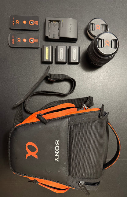 Sony Alpha DSLR Kamera Volledige Kit 18-55mm Lens A-vatting Digitale SLR Swart