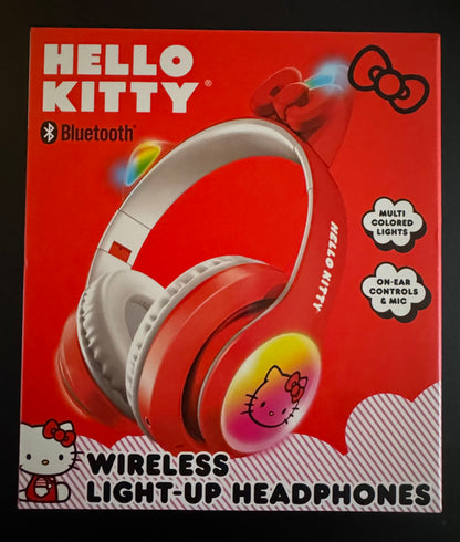 Hello Kitty Bluetooth draadlose gloeiende oorfone RGB Nuut