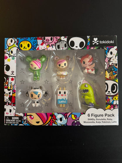 Tokidoki 6-Figuurpak Sandy Donatella Ruby Kaiju Latte