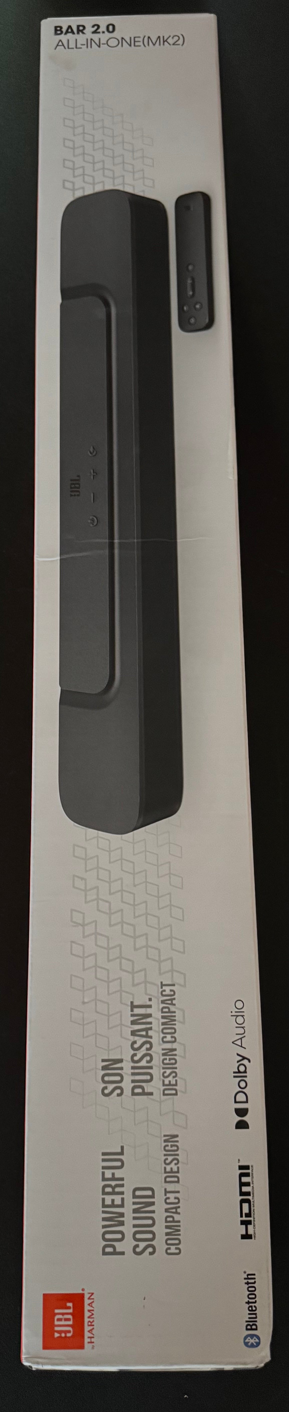 JBL Bar 2.0 All-in-one (MK2): Compact 2.0 Channel soundbar, Black