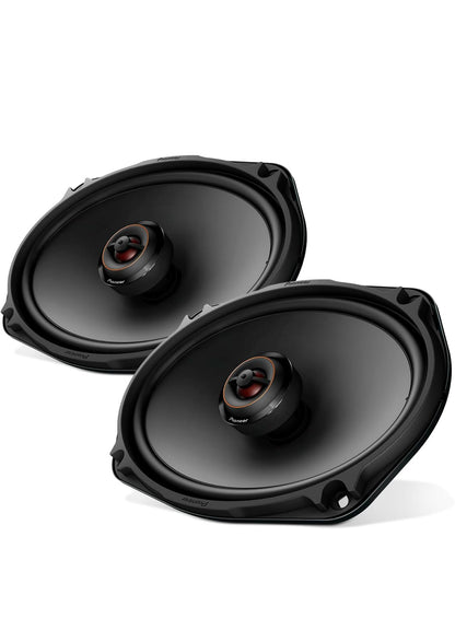 PIONEER D-Series TS-D69F 6" x 9" 2-Way Coaxial Car Speakers 330W MaxHigh Performance Speakers, Ideal Factory Upgrade, Balanced Sound + Smooth Treble, Add an Amp for Even Better Performance
